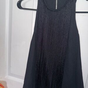Topshop Black Ribbed Halter Sundress